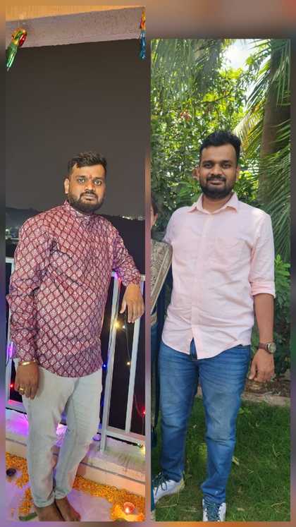 Pratik Aher weight loss transformation