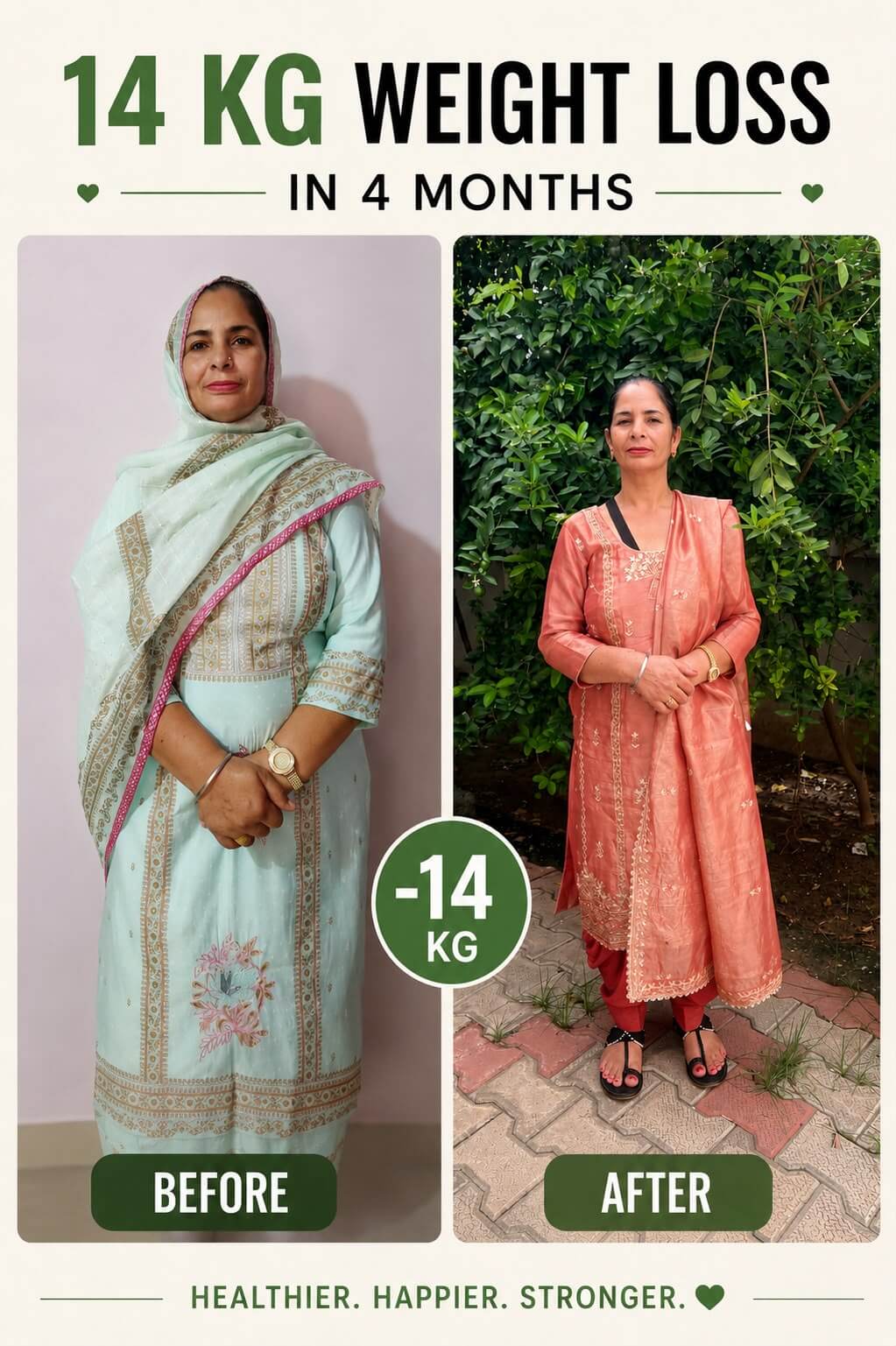 Wellness transformation story 9 before and after