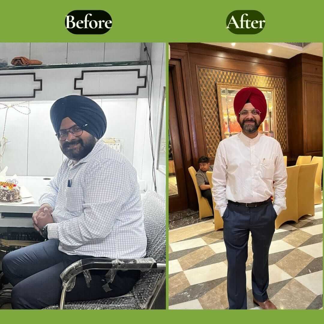 Wellness transformation story 1 before and after