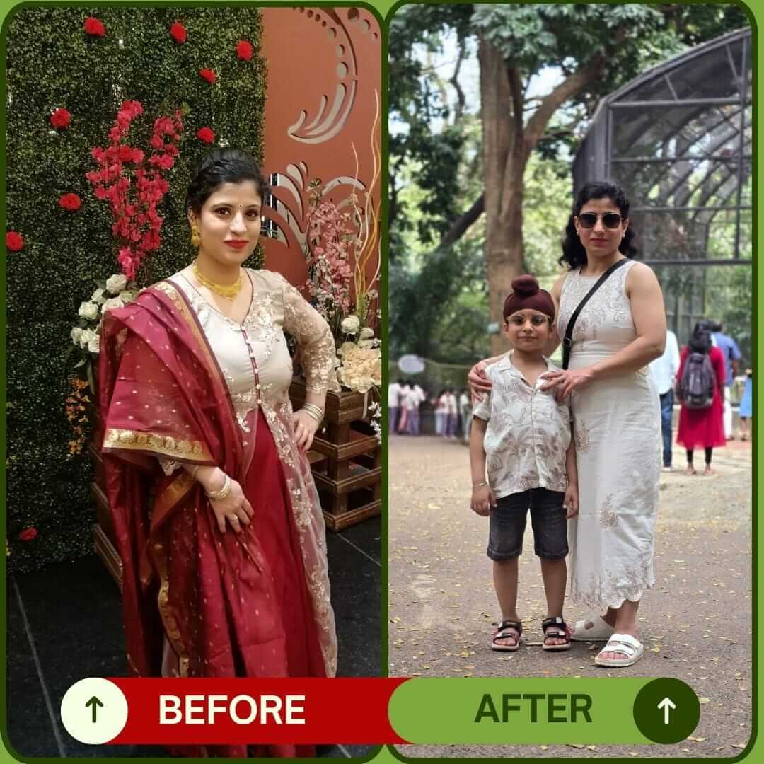 Wellness transformation story 13 before and after