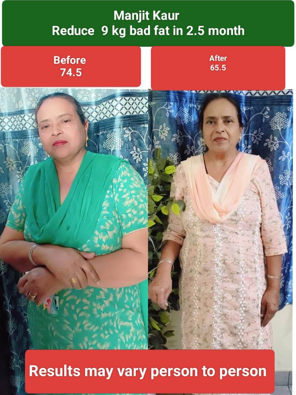 Wellness transformation story 5 before and after