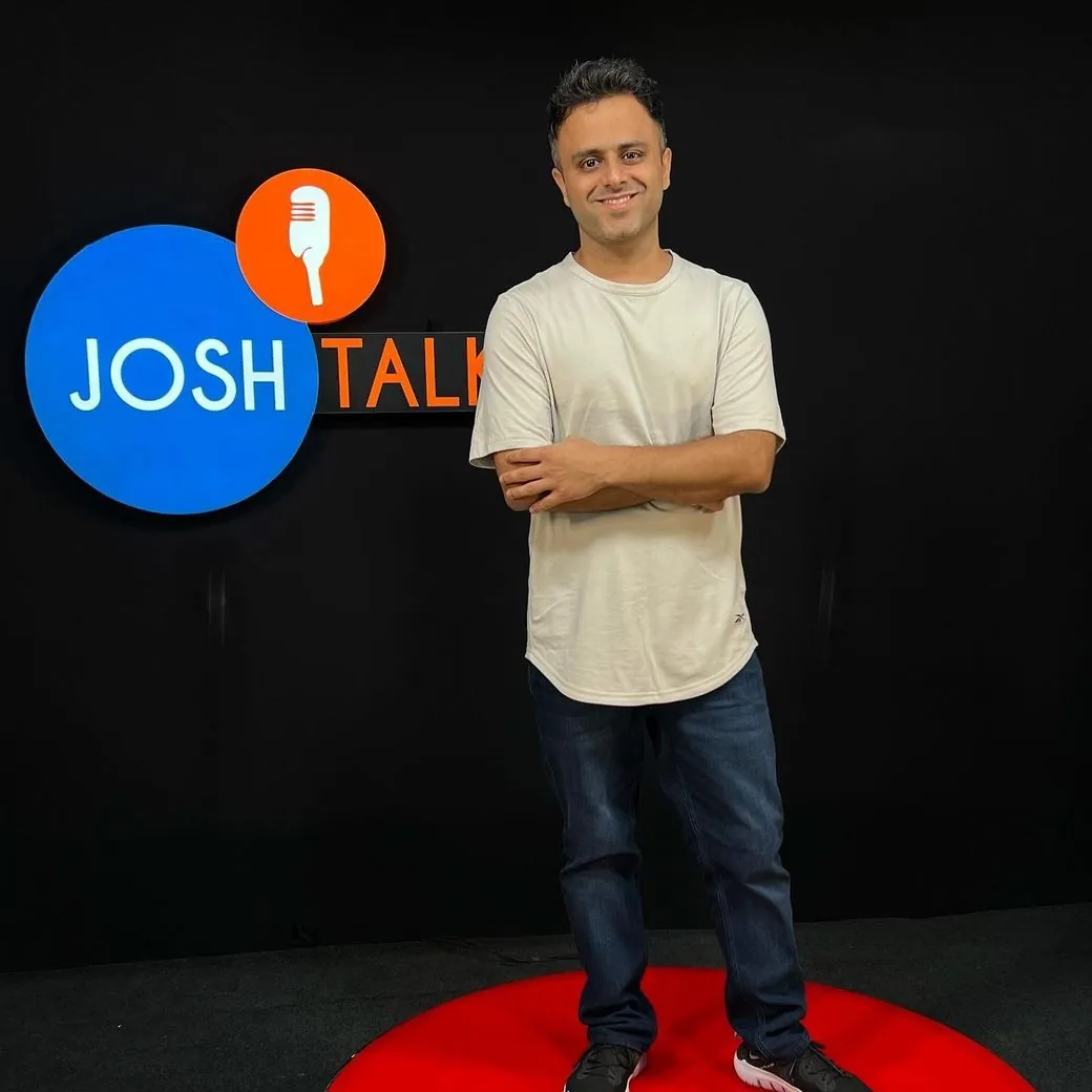 Saurabh Bhatnagar at the Josh Talks studio