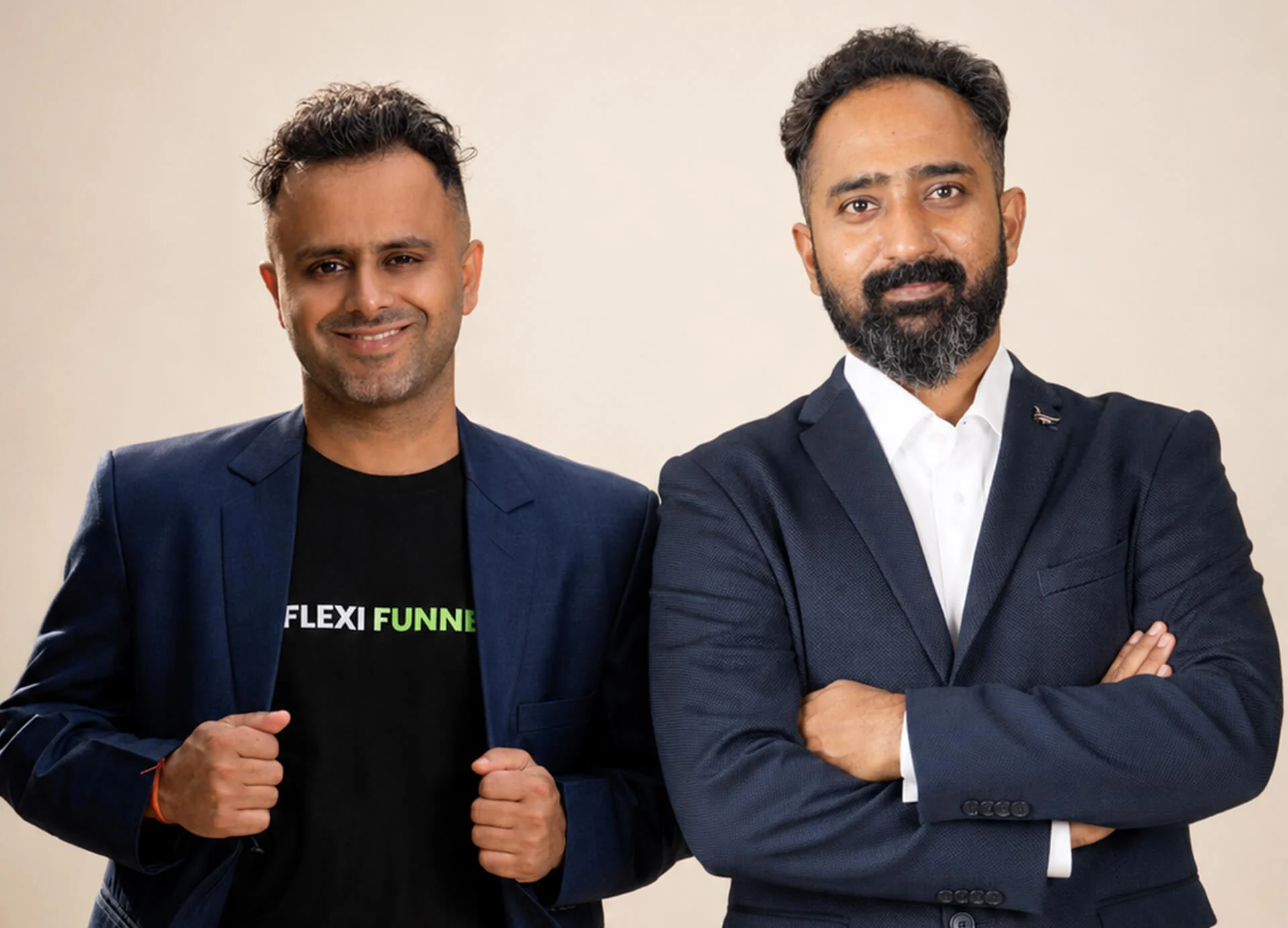 Saurabh Bhatnagar and Karthik Ramani, co-founders of FlexiFunnels