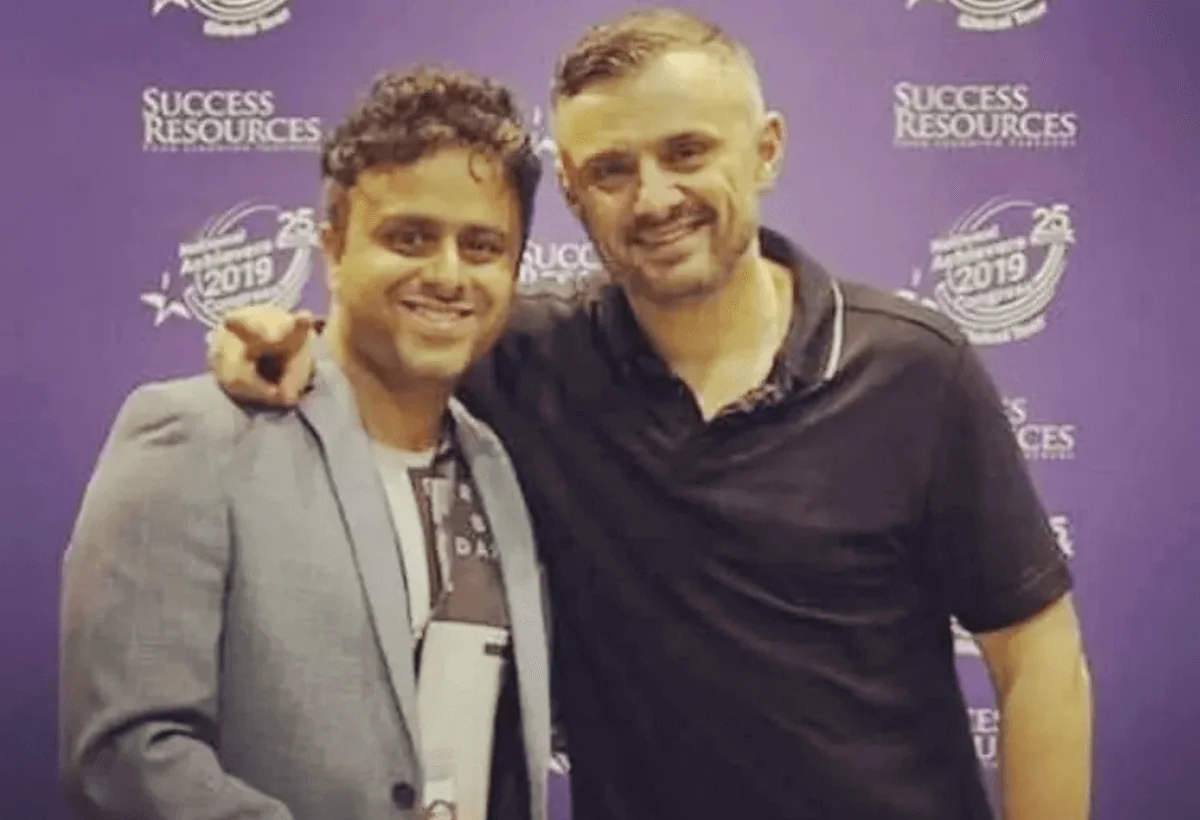 Saurabh Bhatnagar with Gary Vaynerchuk