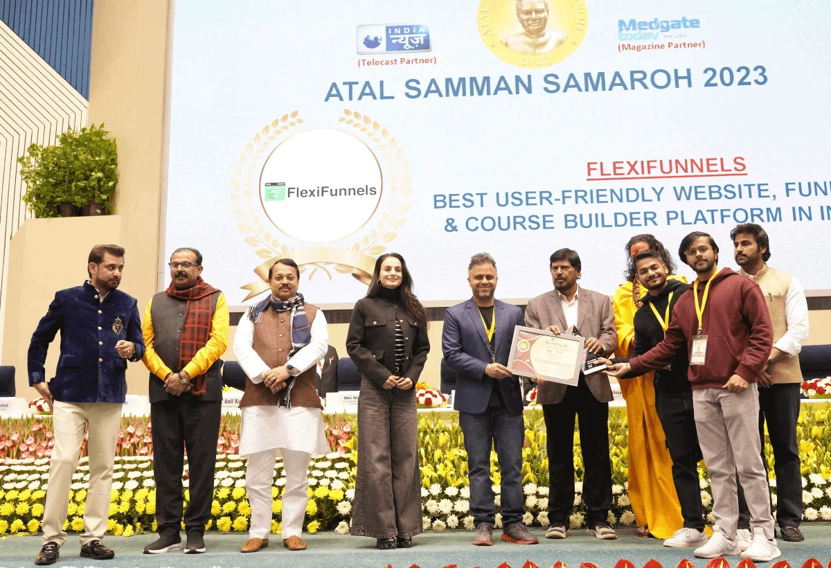 Receiving the Atal Samman Award