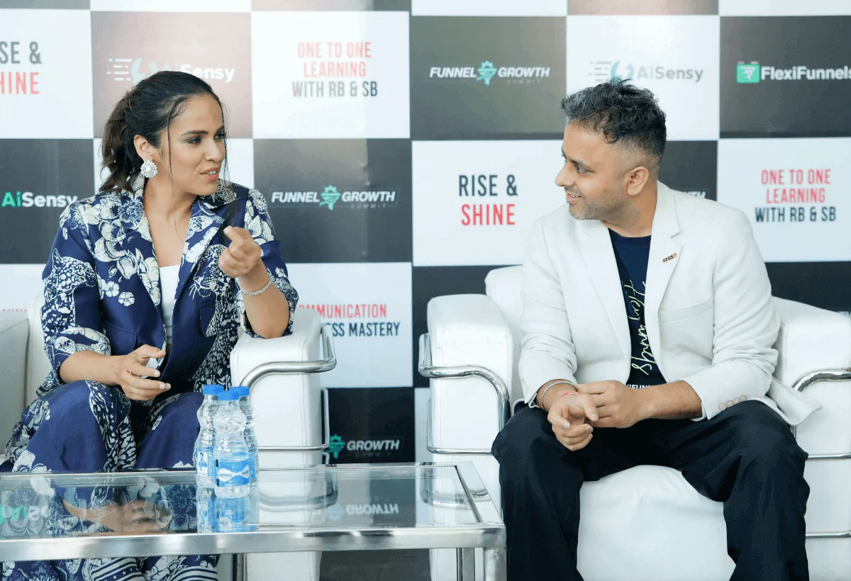 Saurabh Bhatnagar with Saina Nehwal